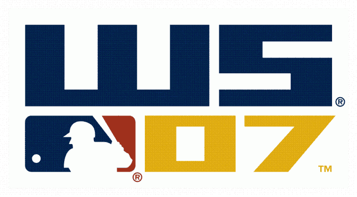 MLB World Series 2007 Wordmark Logo v2 iron on transfers for clothing